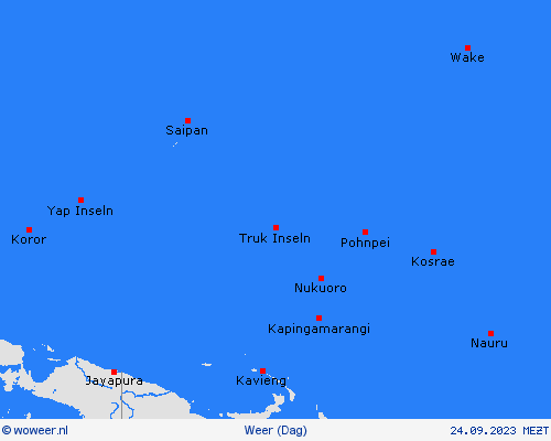 overzicht Nauru Oceanië Weerkaarten