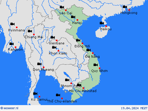webcam Vietnam Azië Weerkaarten