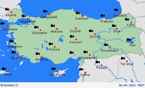 webcam Turkije Europa Weerkaarten