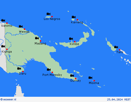 webcam Papoea-Nieuw-Guinea Oceanië Weerkaarten