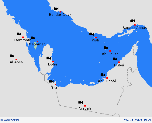 webcam Bahrein Azië Weerkaarten