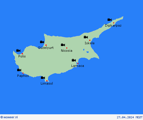 webcam Cyprus Europa Weerkaarten