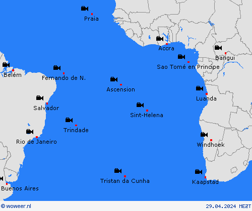 webcam Atlantische Eil. Afrika Weerkaarten