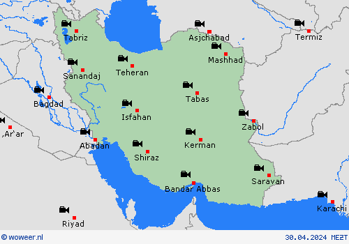 webcam Iran Azië Weerkaarten